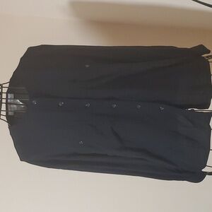 Jones New York black rayon button down size 6